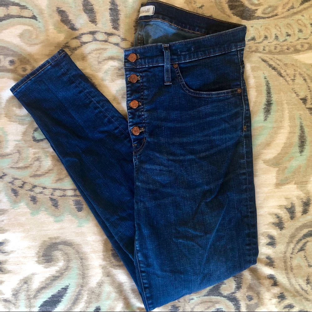 Madewell High-Rise Skinny Jean with button front